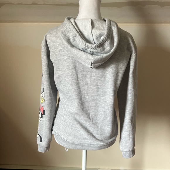 Disney Mickey Mouse & Pals Gray Fleece Hooded Sweatshirt size XS - Picture 7 of 7
